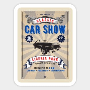 car show Sticker